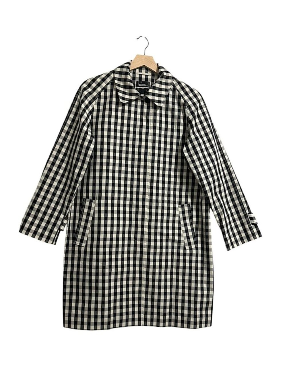 Uniqlo Designer Collab Gingham Coat XL Fits M-L Single Breasted Rare